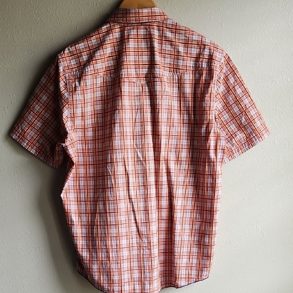Tommy‎ Bahama Men's Orange Plaid Shirt | Sz: Med - Picture 7 of 16